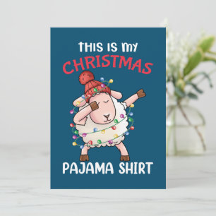 Carte De Remerciements Dabbing Sheva C'Est Mon Pajama De Noël