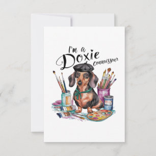 Carte De Remerciements Dachshund Je suis un Doxie Connoisseur