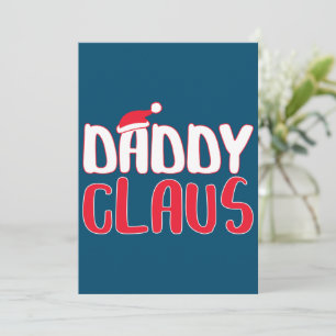 Carte De Remerciements Daddy Claus Correspondant Père Noël Costume de Noë
