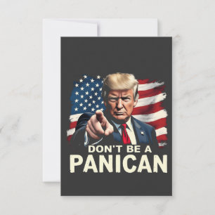 Carte De Remerciements Dads Home Ne soyez pas un Trump panicain USA