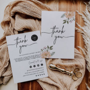 Carte de remerciements d'affaires modifiable Impri