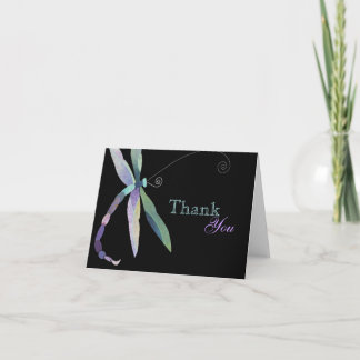 Carte de remerciements d'affaires unique Dragonfly