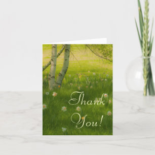 Carte De Remerciements Daffodiques de printemps