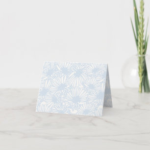 Carte De Remerciements Daisy Blooms - Bleu Poudre