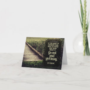 Carte De Remerciements Dale Carnegie Citation Inspirationnelle "Accrochez