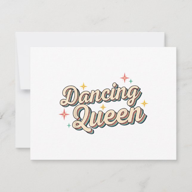 Carte De Remerciements Dancing Queen (Devant)