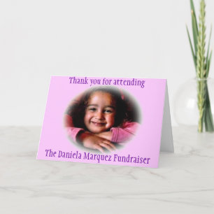 Carte De Remerciements Daniela Fundraiser