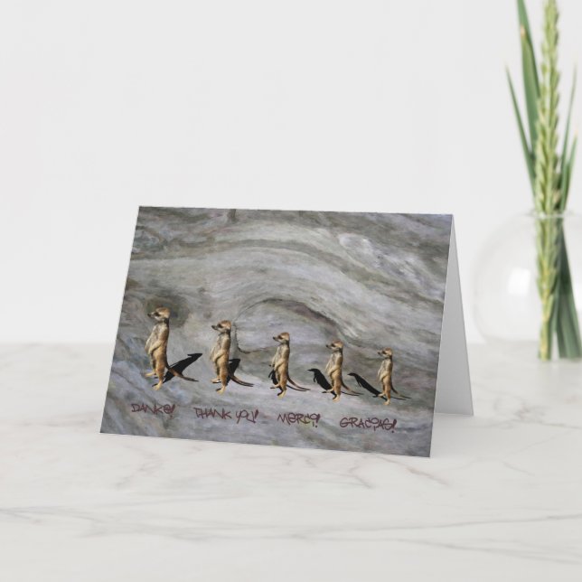 Carte De Remerciements Danke (Devant)