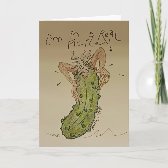 Carte De Remerciements Dans un vrai chou (Devant)