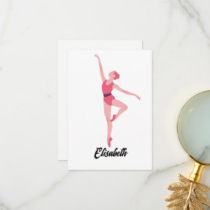 Carte De Remerciements Danse ballerine personnalisation