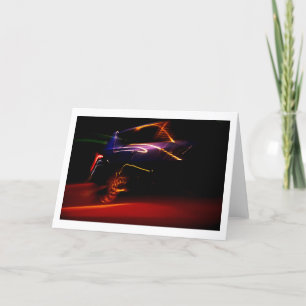 Carte De Remerciements danse de voiture violette