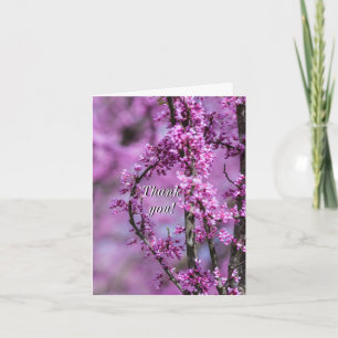 Carte de remerciements d'art Avondale Redbud