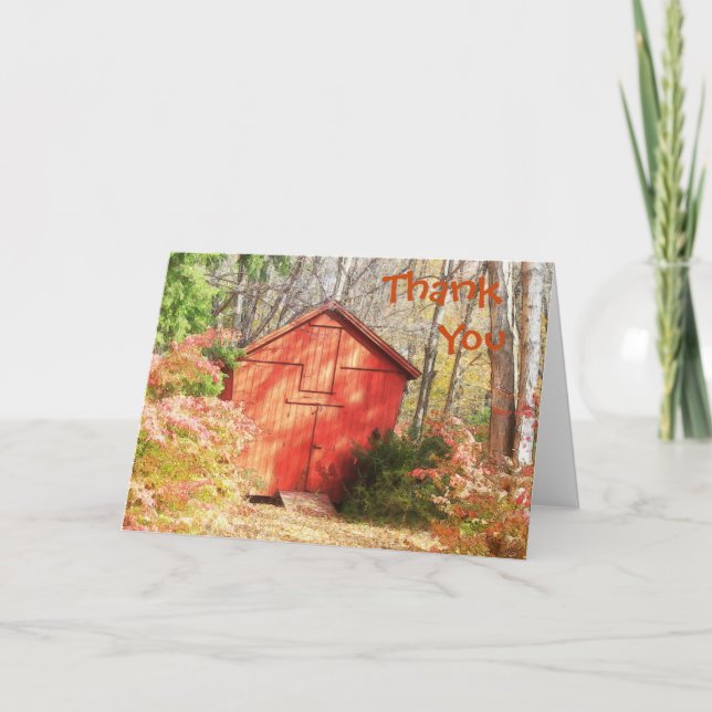 Carte de remerciements d'automne (Devant)