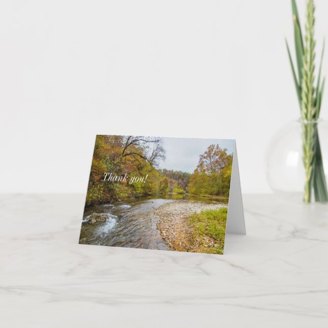 Carte de remerciements d'automne de Jacks Fork (Devant)