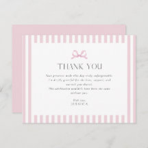 Carte de remerciements de Baby shower à mâchoires 