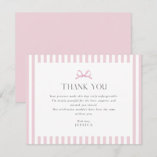 Carte de remerciements de Baby shower à mâchoires