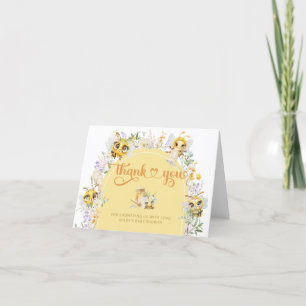 Carte de remerciements de Baby shower d'aquarelle 