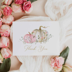 Carte de remerciements de Baby shower de fille Cit