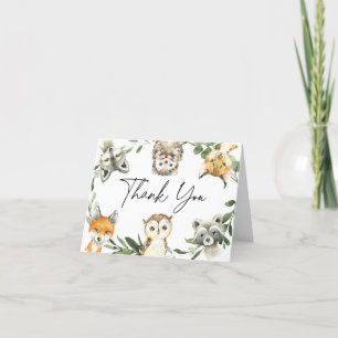 Carte de remerciements de Baby shower de Little Wo