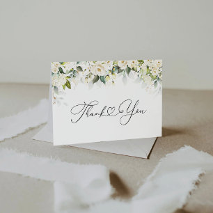 Carte de remerciements de Baby shower de roses bla