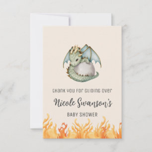 Carte de remerciements de Baby shower d'oeufs de d
