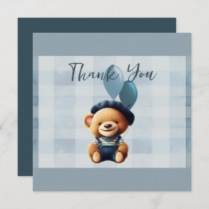 Carte de remerciements de Baby shower d'ours