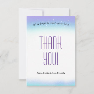 Carte de remerciements de Baby shower doux