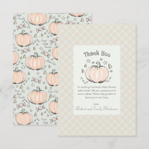 Carte de remerciements de Baby shower Neutre Petit