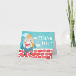Carte de remerciements de Baby shower pâle et colo