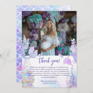 Carte de remerciements de Baby shower Pastel Littl