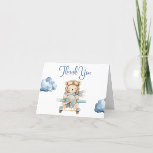 Carte de remerciements de Baby shower pour ours en