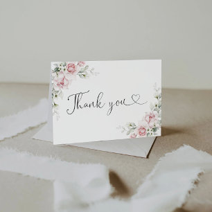 Carte de remerciements de Baby shower Roses Roses 