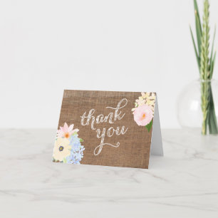 carte de remerciements de baby shower, sans distin