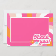 Carte de remerciements de Baby shower super pour f