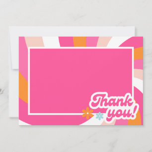 Carte de remerciements de Baby shower super pour f
