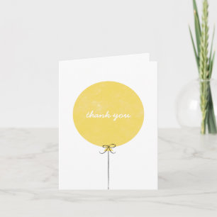 Carte de remerciements de ballon - Citron