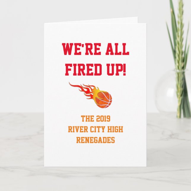 Carte de remerciements De Basket-Ball (Devant)