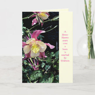 Carte de remerciements de bonté