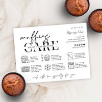 Carte de remerciements de boulangerie minimaliste