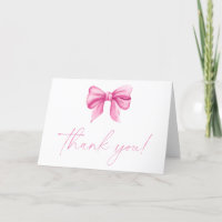 Carte de remerciements de cabot rose