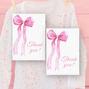 Carte de remerciements de cabot rose