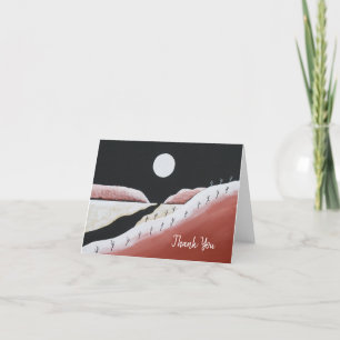 Carte de remerciements de Cactus Sud-Ouest du dése