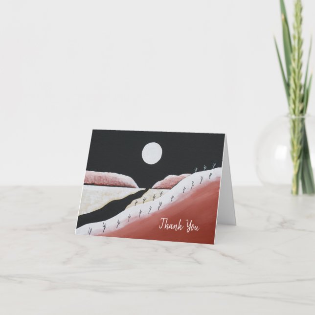 Carte de remerciements de Cactus Sud-Ouest du dése (Devant)