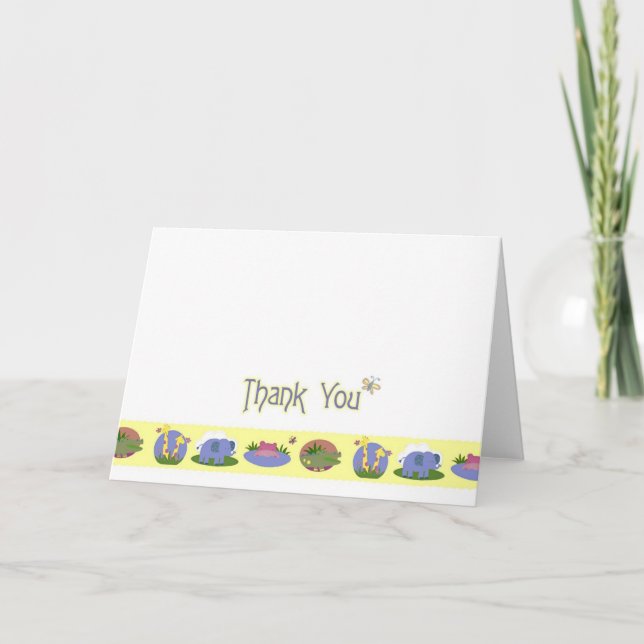 Carte de remerciements de cadeau de bébé (Devant)