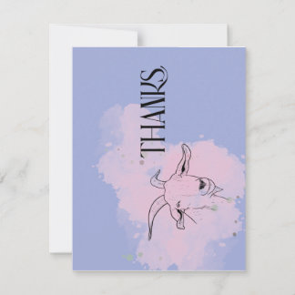 Carte de remerciements de chèvre