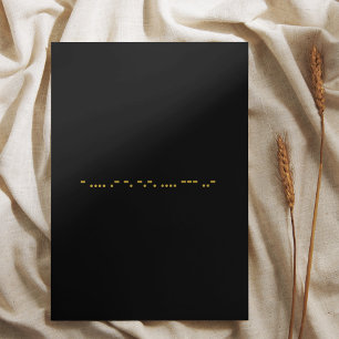 Carte de remerciements de code Morse