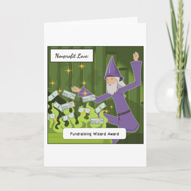 Carte de remerciements de collecte de fonds à but  (Devant)