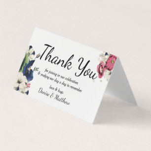 Carte de remerciements de collection externe