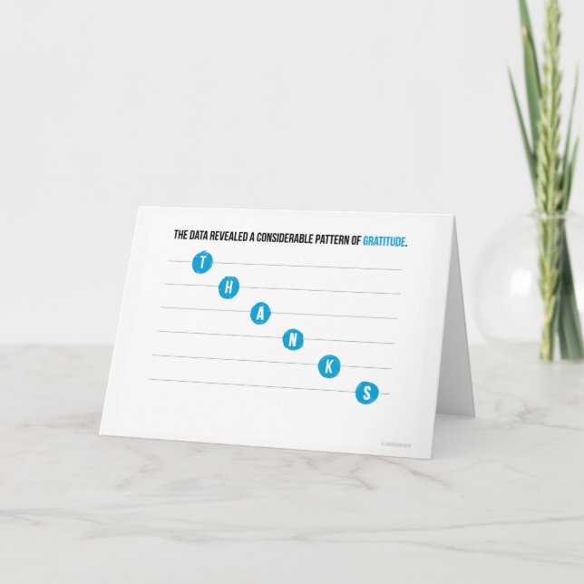 Carte de remerciements de complot de point (Devant)