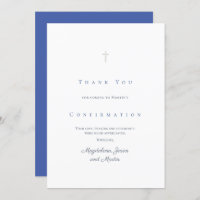 Carte de remerciements de confirmation